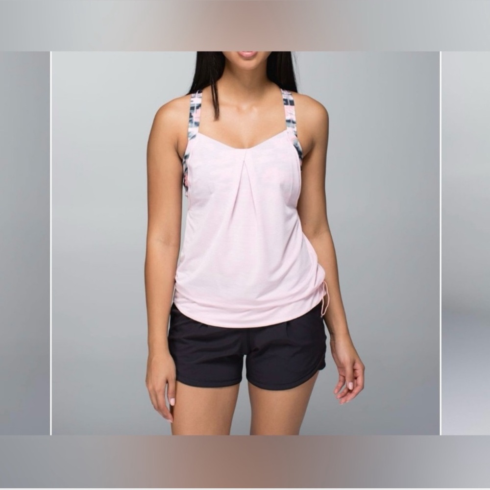 LULULEMON Rest Less Pink Tank EUC